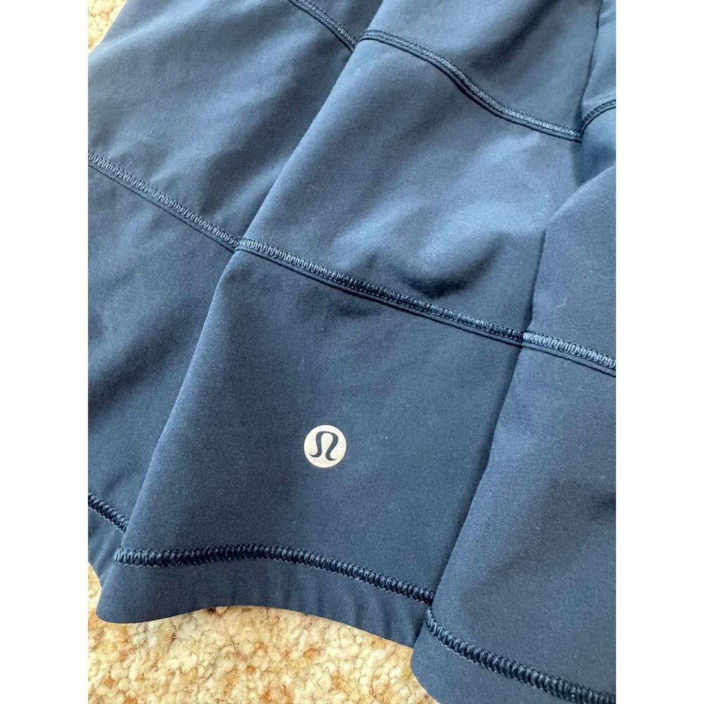 Lululemon Pace Rival Mid-Rise Tennis Skirt Navy Blue Women's Size 10 Skort - Picture 5 of 9